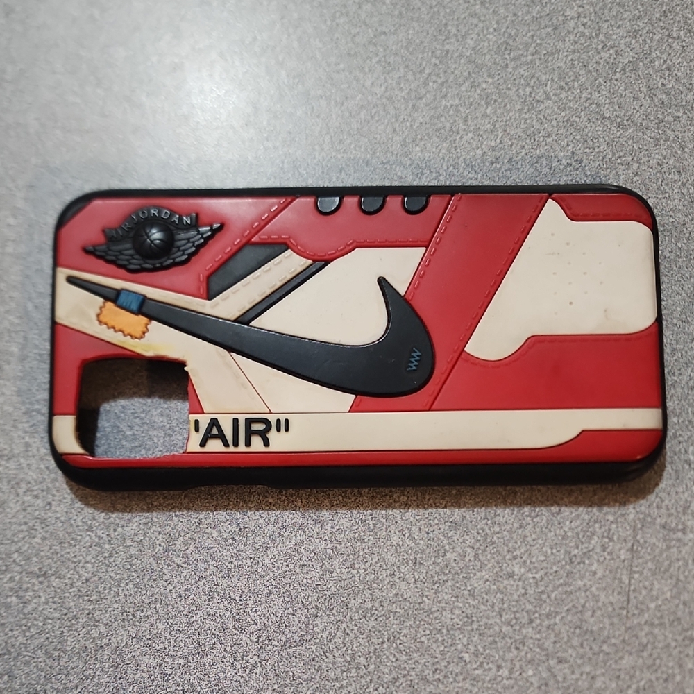 Nike Air Jordan Iphone 11/XR Red and Black Phone Case